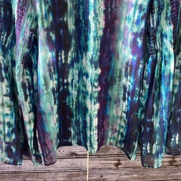 Messino Women's Semi-Sheer Multi-Colored Blouse Size XXL - Picture 9 of 12